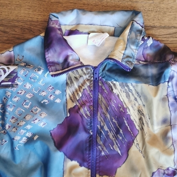 Vintage 1980s Oversized Windbreaker Bomber S - Picture 5 of 8